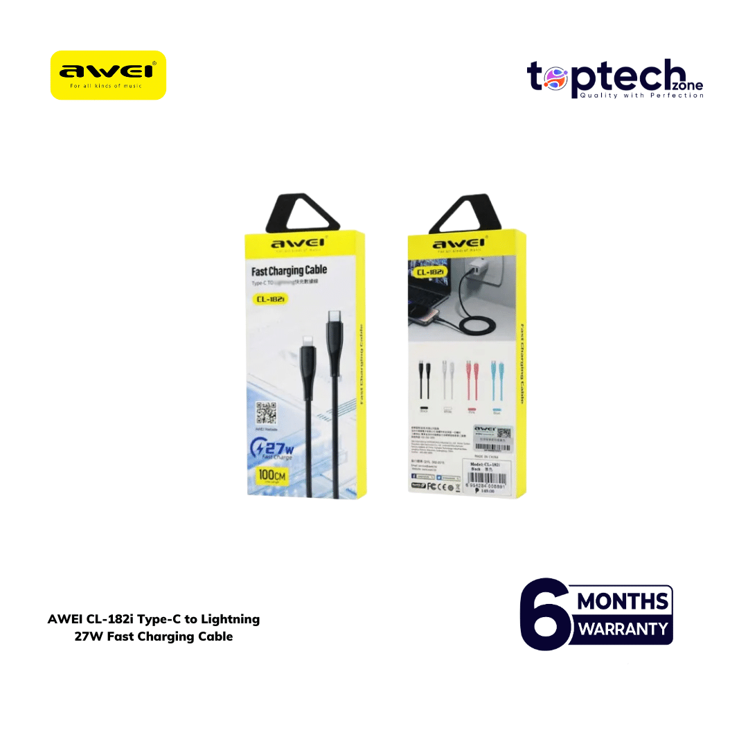 AWEI CL-182i Type-C to Lightning 27W Fast Charging Cable - Image 2