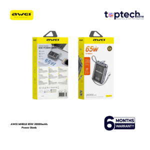 Alternative view of AWEI MH818 65W 20000mAh Power Bank