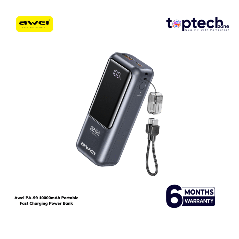 Alternative view of Awei PA-99 10000mAh Portable Fast Charging Power Bank