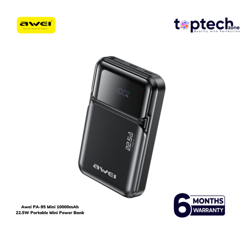 Awei PA-95 Mini 10000mAh 22.5W Portable Mini Power Bank - Image 3