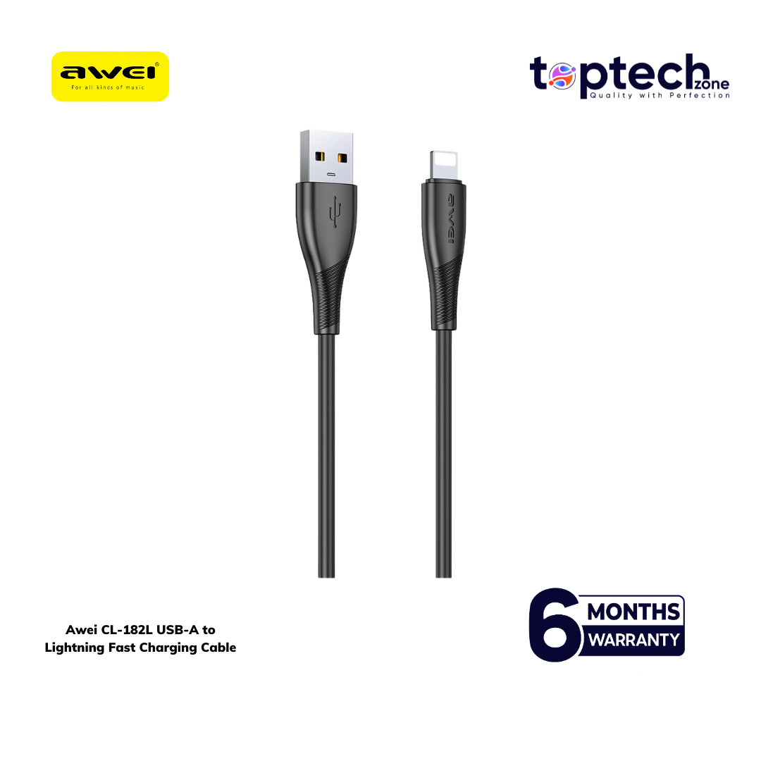 Awei CL-182L USB-A to Lightning Fast Charging Cable