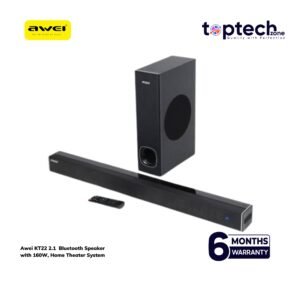 Alternative view of Awei KT22 2.1 Channel Black Bluetooth Speaker with 160W, Home Theater System