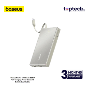 Alternative view of Baseus PicoGo 10000mAh 22.5W Fast Charging Power Bank with Built-in Dual-Cables