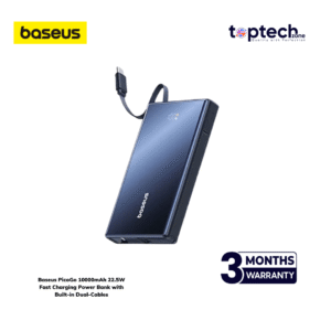 Baseus PicoGo 10000mAh 22.5W Fast Charging Power Bank with Built-in Dual-Cables