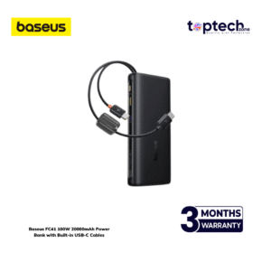 Alternative view of Baseus Enerfill FC41 20000mAH 100W Output Build in twin Cable Fast Charging Powerbank