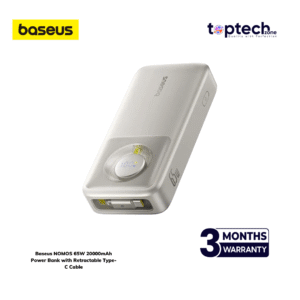 Baseus NOMOS 65W 20000mAh Power Bank with Retractable Type-C Cable