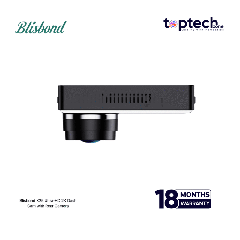 Blisbond X25 Ultra‑HD 2K Dash Cam with Rear Camera - Image 4