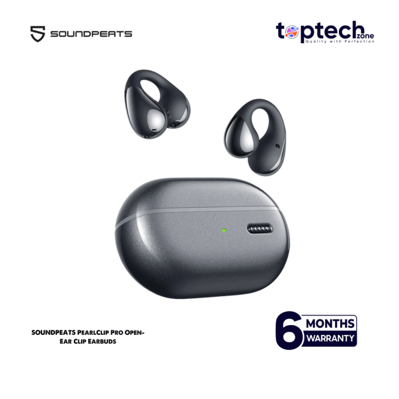 SOUNDPEATS PearlClip Pro Open-Ear Clip Earbuds - 12mm Driver, 24H Battery