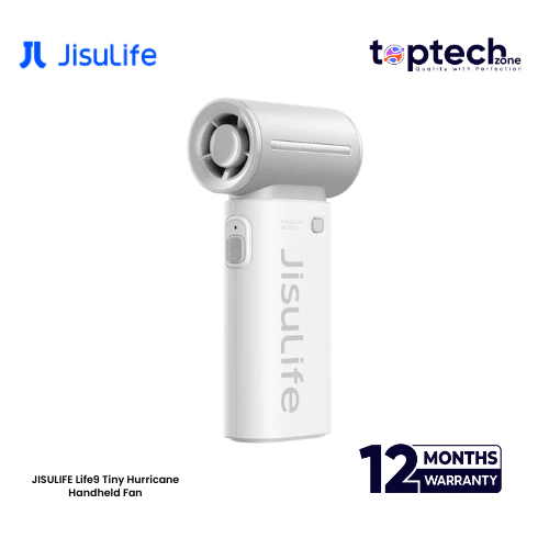 Alternative view of JISULIFE Life9 Tiny Hurricane Handheld Fan: 5000mAh / 3600mAh