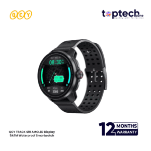 QCY TRACK S10 AMOLED Display 5ATM Waterproof Smartwatch