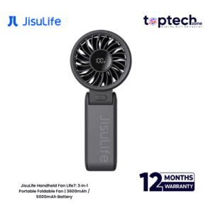 JisuLife Handheld Fan Life7: 3‑in‑1 Portable Foldable Fan