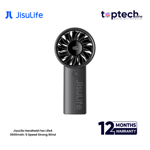 JisuLife Handheld Fan Life4 5‑Speed Strong Wind