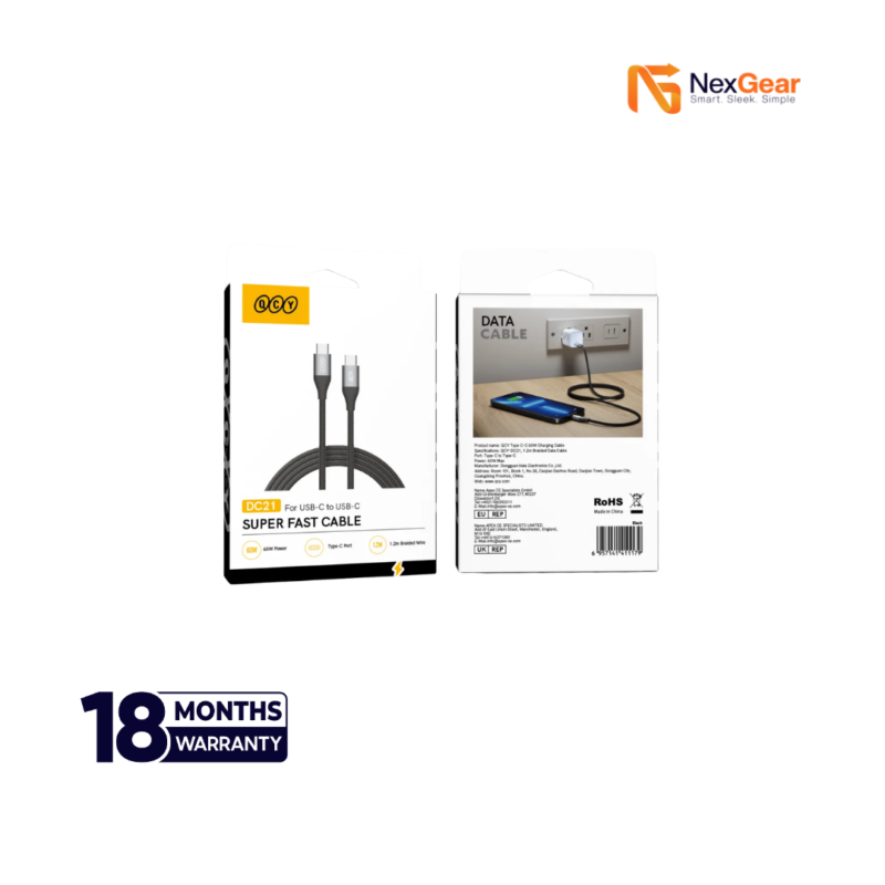 QCY DC21 60W Super Fast Cable (DC21)