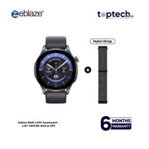 Zeblaze Btalk 3 GPS Smartwatch - 1.43" AMOLED, Built-in GPS, Dual Strap