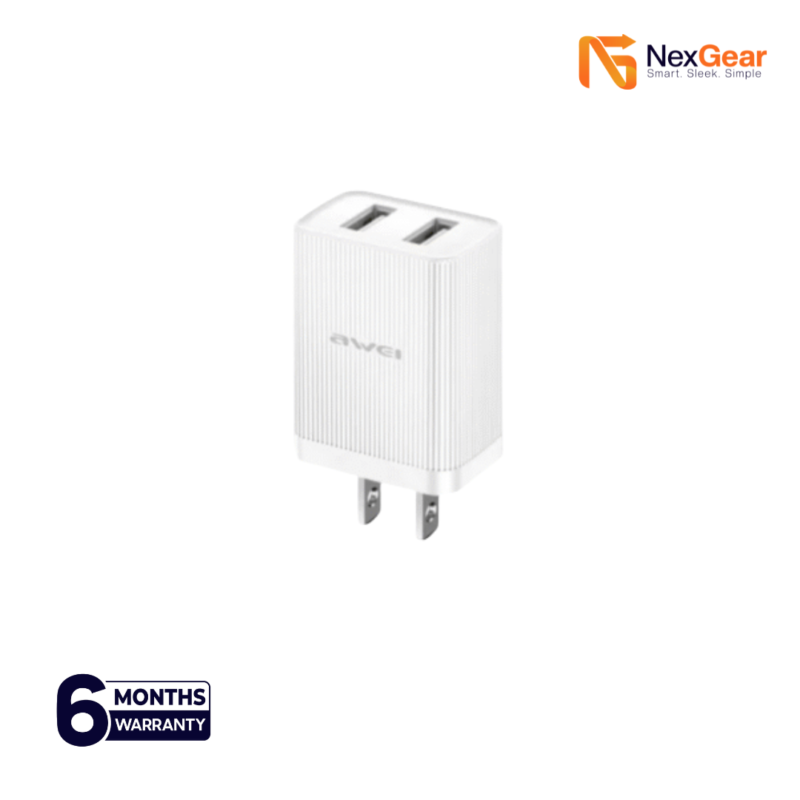 Awei C15-US Dual USB Wall Charger 10W Fast Charging