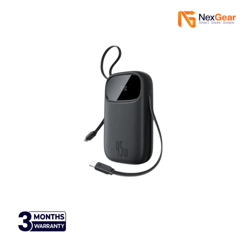 Baseus Q3 20000mAh 45W Power Bank with Dual Built-in Cables