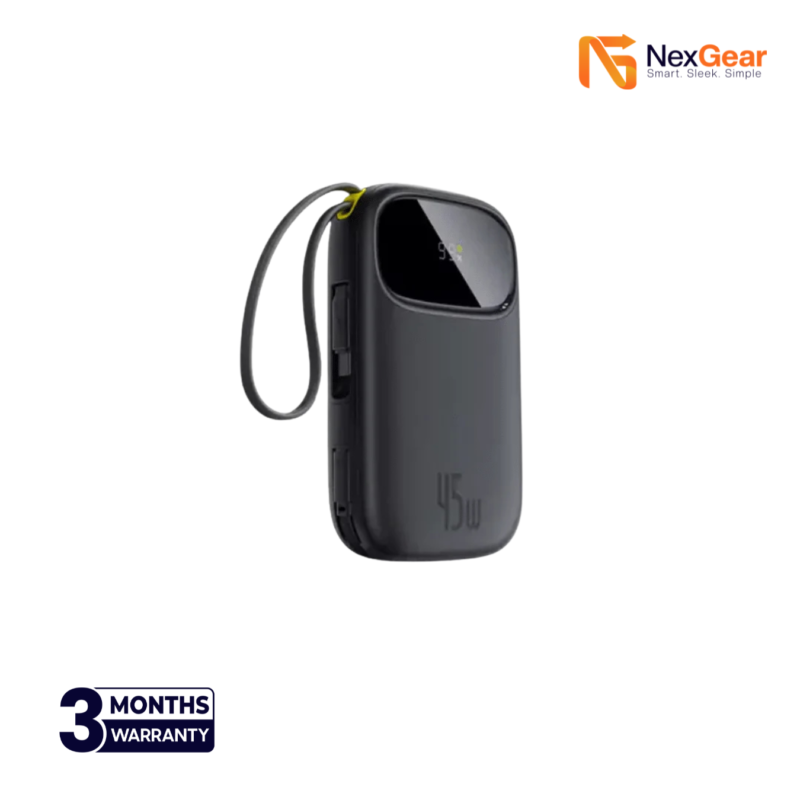 Alternative view of Baseus Q3 20000mAh 45W Power Bank with Dual Built-in Cables