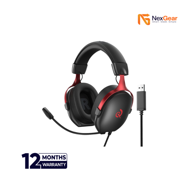 QCY Heroad VN200 Pro 7.1 USB Wired RGB Headset