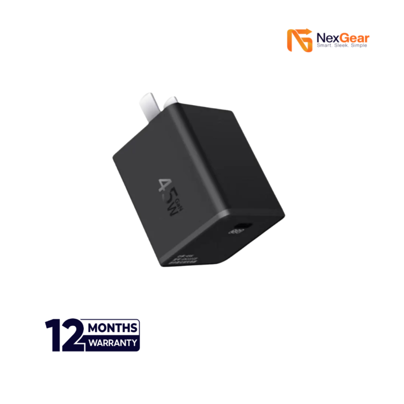 QCY GN101GB 45W Mini GaN Fast Charger (Fireproof Material)