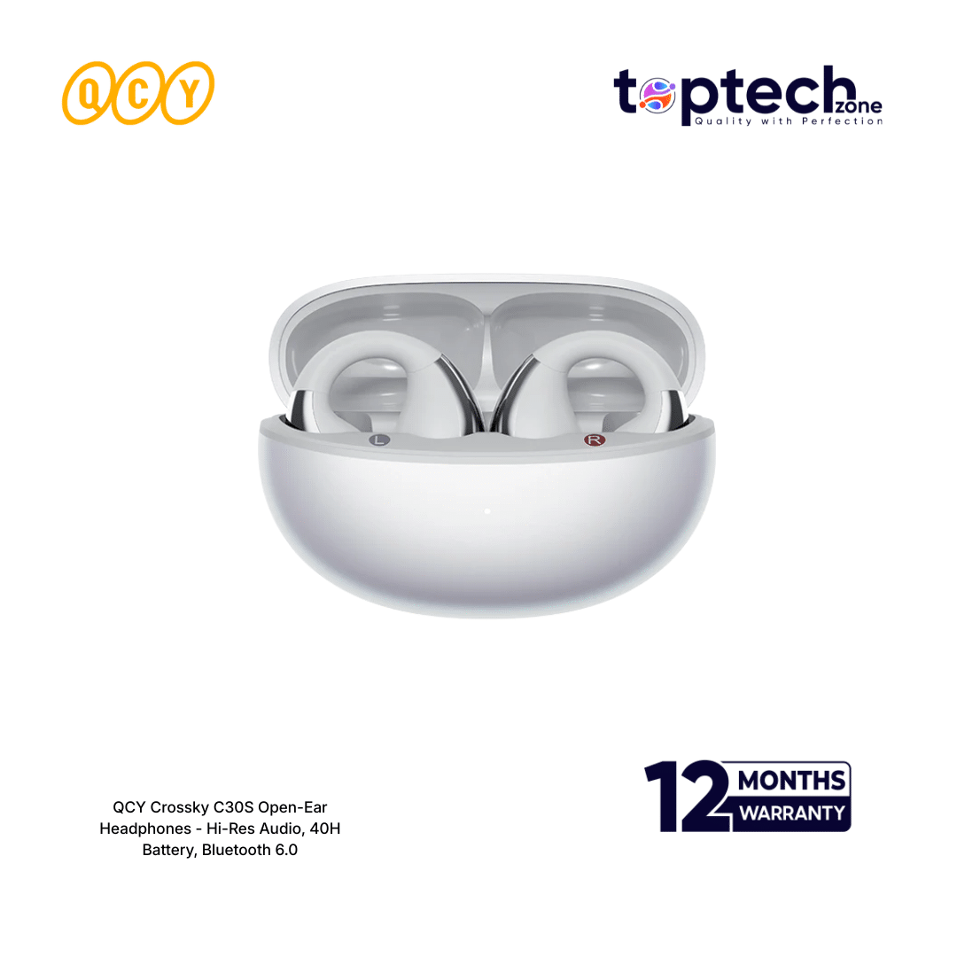 QCY Crossky C30S Open-Ear Headphones - Hi-Res Audio, 40H Battery, Bluetooth 6.0 - Image 2