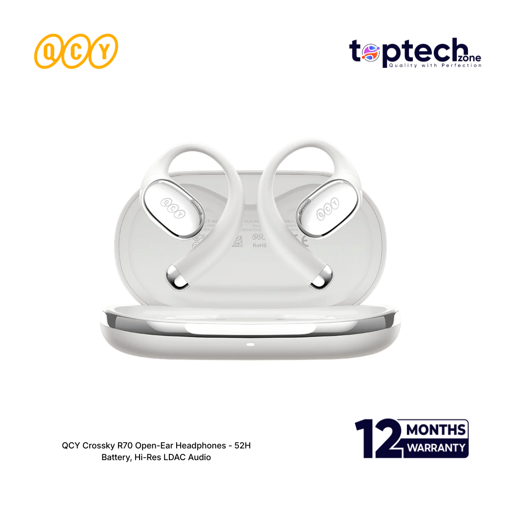 QCY Crossky R70 Open-Ear Headphones - 52H Battery, Hi-Res LDAC Audio - Image 2