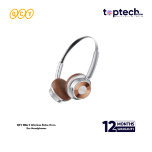 Alternative view of QCY ERA 5 Wireless Retro Over-Ear Headphones - 86H Battery, 40mm Driver, Bluetooth 6.0