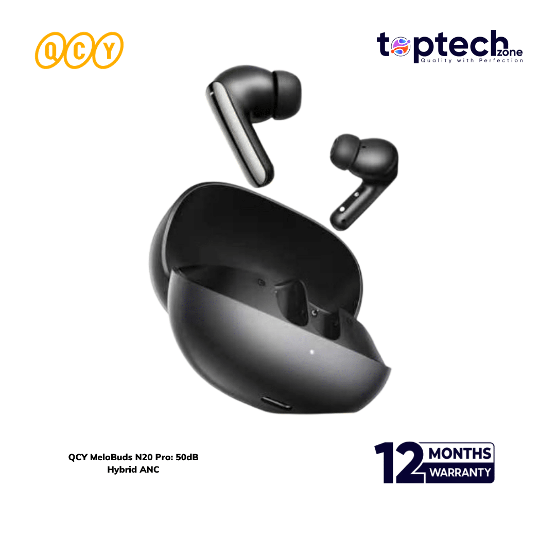 QCY MeloBuds N20 Pro Earbuds: 50dB Hybrid ANC ( HT20S )