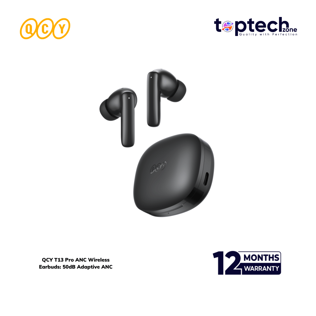 QCY T13 Pro ANC Wireless Earbuds: 50dB Adaptive ANC ( HT23 ) - Image 2