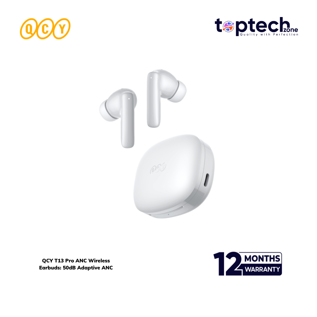 QCY T13 Pro ANC Wireless Earbuds: 50dB Adaptive ANC ( HT23 ) - Image 4