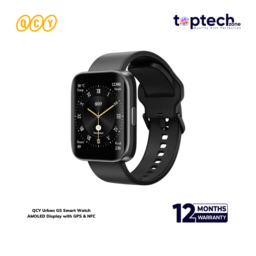 QCY Urban GS Smart Watch AMOLED Display with GPS & NFC