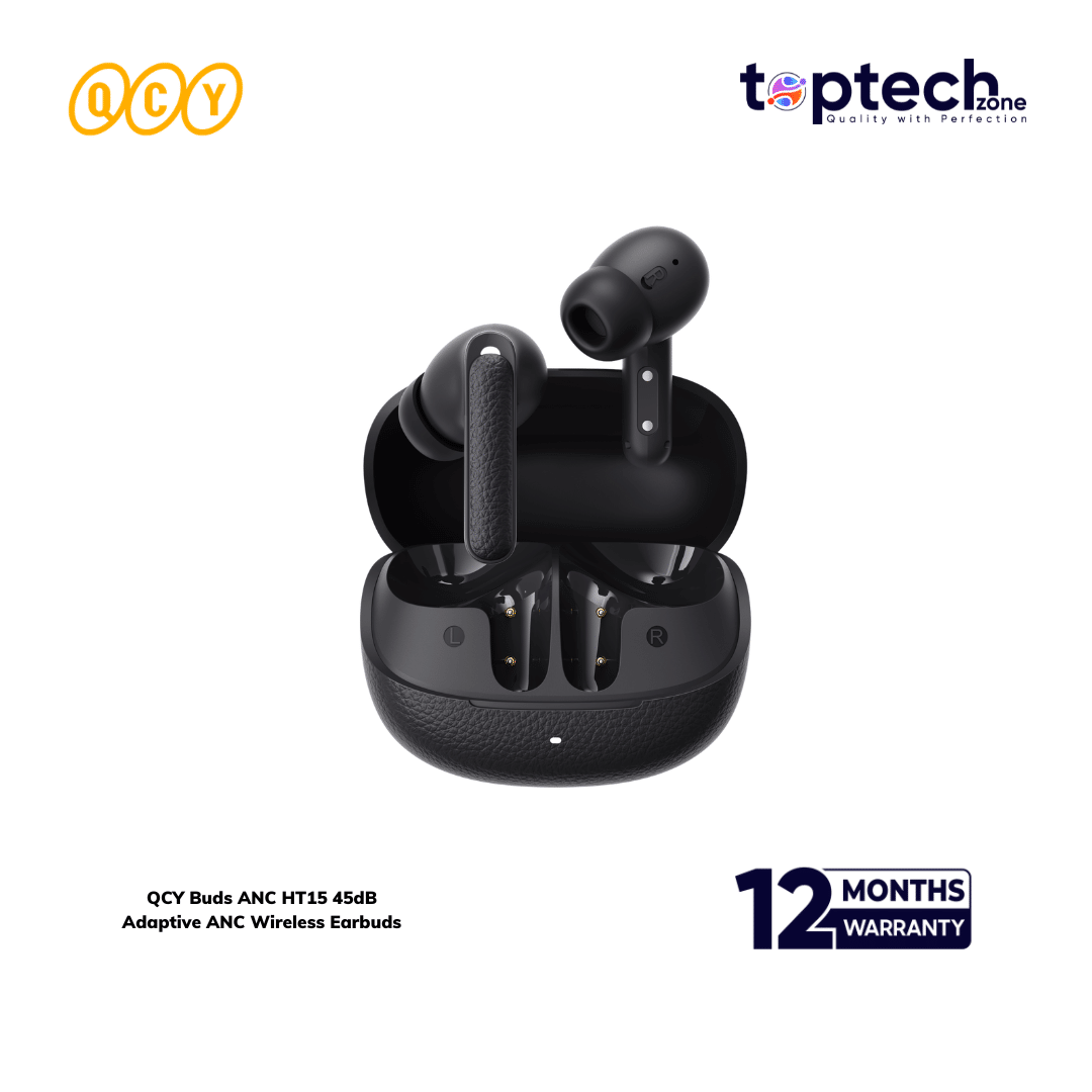 QCY Buds ANC HT15 45dB Adaptive ANC Wireless Earbuds
