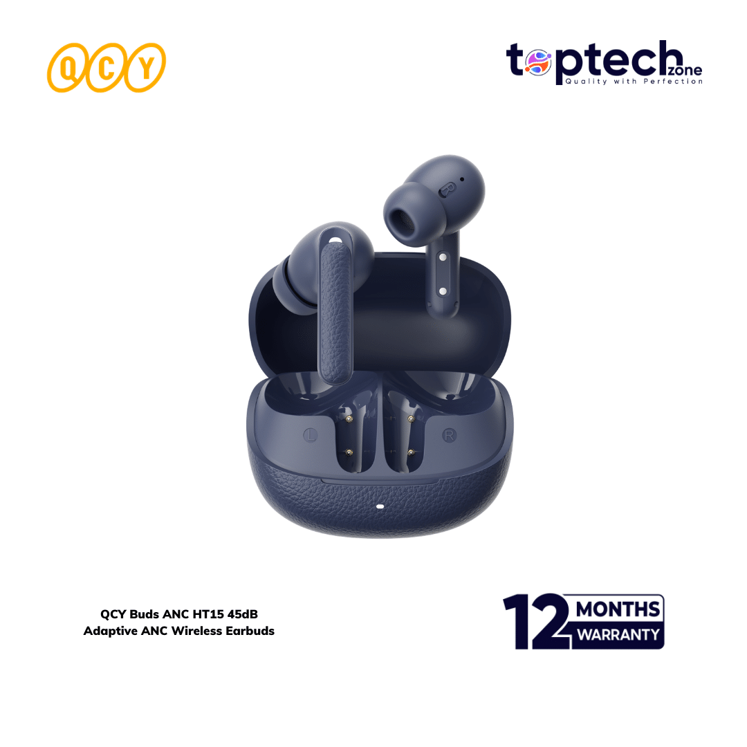 QCY Buds ANC HT15 45dB Adaptive ANC Wireless Earbuds - Image 2