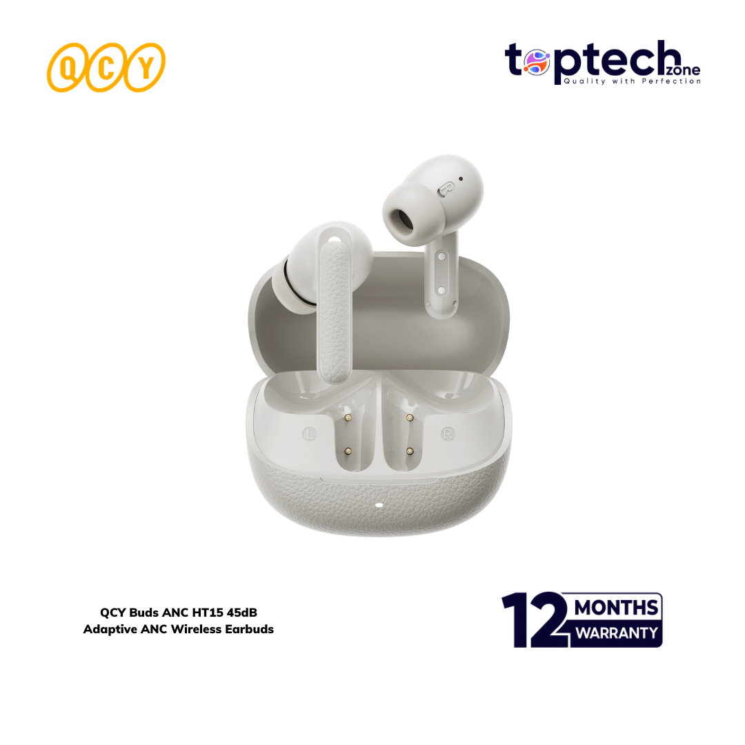QCY Buds ANC HT15 45dB Adaptive ANC Wireless Earbuds - Image 3
