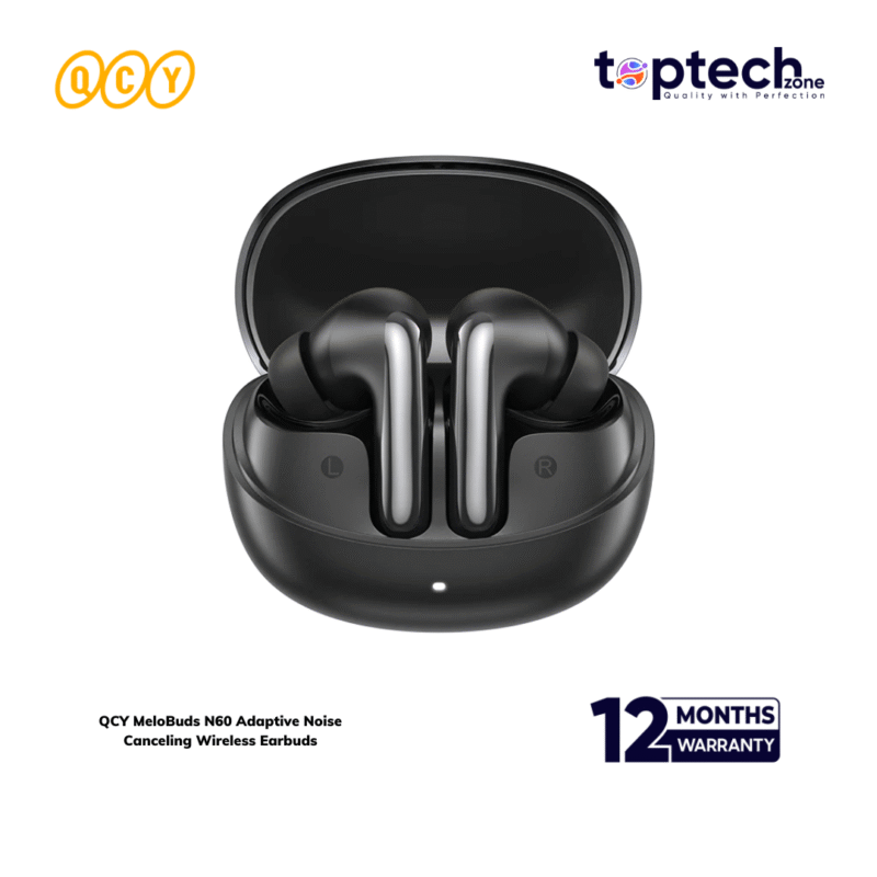 QCY MeloBuds N60 Adaptive Noise Canceling Wireless Earbuds - Image 3
