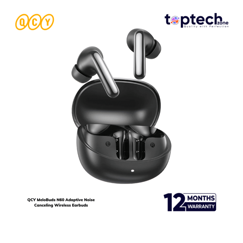 QCY MeloBuds N60 Adaptive Noise Canceling Wireless Earbuds - Image 5