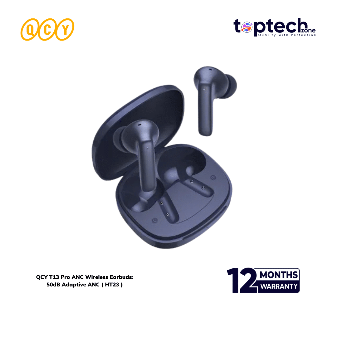 QCY T13 Pro ANC Wireless Earbuds: 50dB Adaptive ANC ( HT23 ) - Image 3