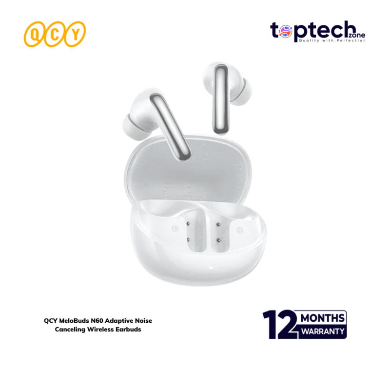 QCY MeloBuds N60 Adaptive Noise Canceling Wireless Earbuds - Image 4