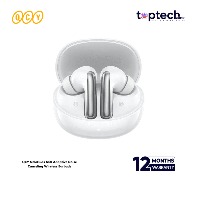 QCY MeloBuds N60 Adaptive Noise Canceling Wireless Earbuds - Image 2