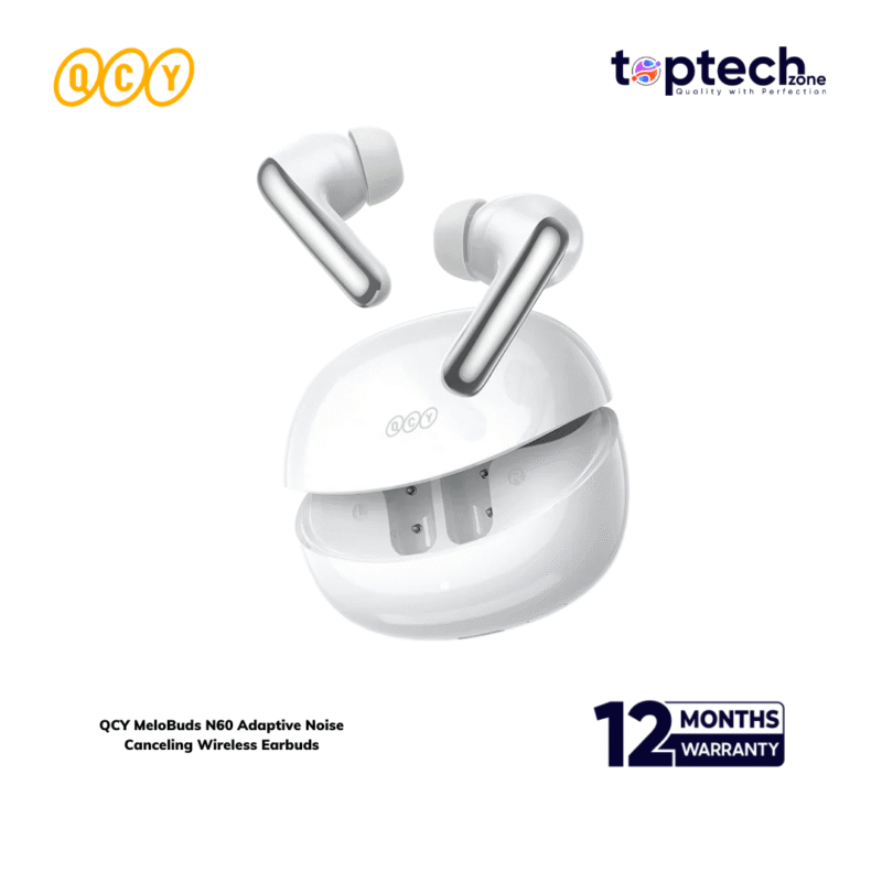 QCY MeloBuds N60 Adaptive Noise Canceling Wireless Earbuds - Image 6