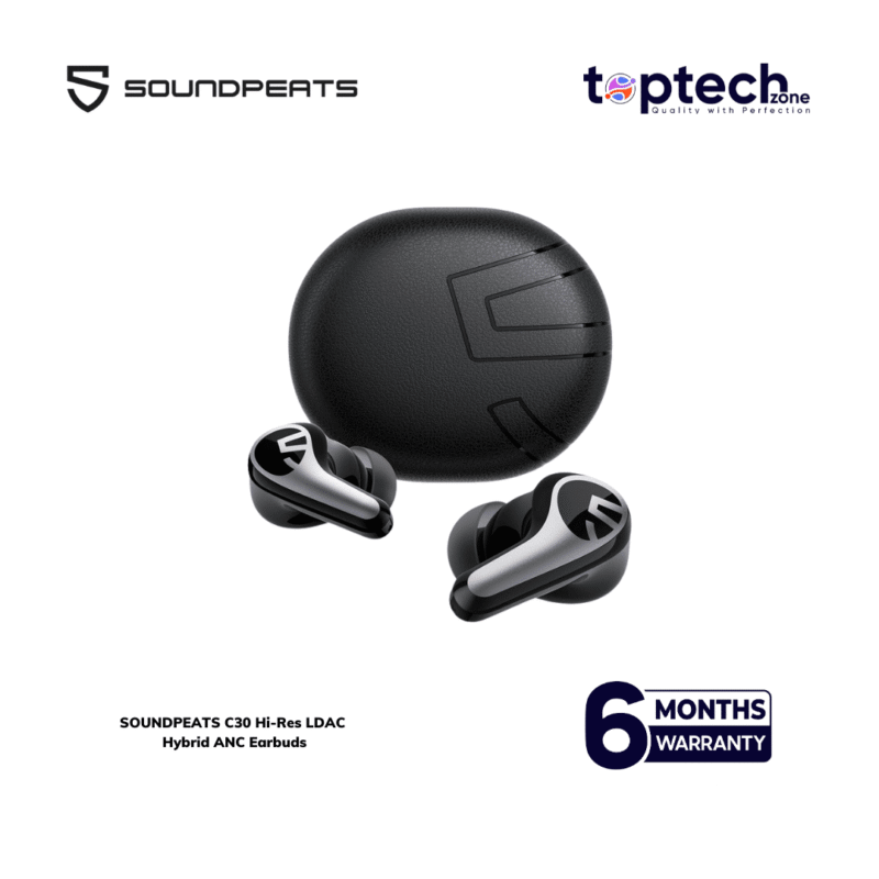 Alternative view of SOUNDPEATS C30 Hi-Res LDAC Hybrid ANC Earbuds