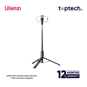 ULANZI SK27 Portable Selfie Stick Plus - 1.54m Extension, Magnetic