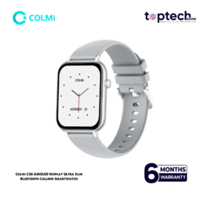 Colmi C28 AMOLED Display Ultra Slim Smartwatch With Leather Strap - Image 3