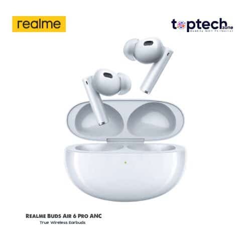 Realme Buds Air 6 Pro Earbuds 50dB ANC LDAC HiRes 3D Audio Sound - Image 2