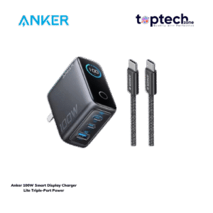ANKER B121B Charger 3 Port 100W Fast Charging LED Display Type C to Type C Cable