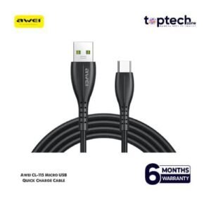 Awei CL-115T USB Type C/Lighting/Micro Cable 2.4A Fast Charging Wire Cord Quick Charge