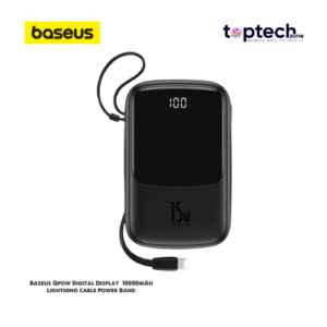 Alternative view of Baseus Qpow Digital Display Power Bank 10000mAh Type-C/Lightning