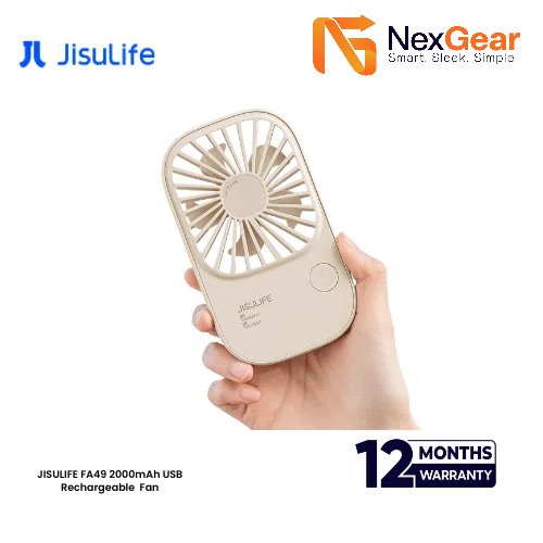 JISULIFE FA49 2000mAh USB Rechargeable Fan